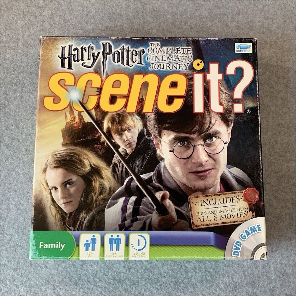 Screenlife Harry Potter Scene It? Complete Cinematic Journey DVD Board Game 2011